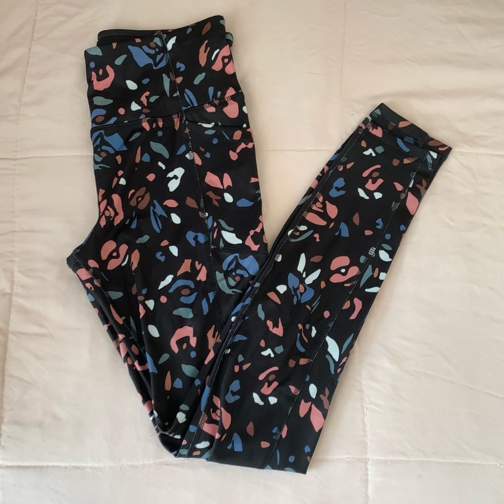 Athletic multi-color leggings